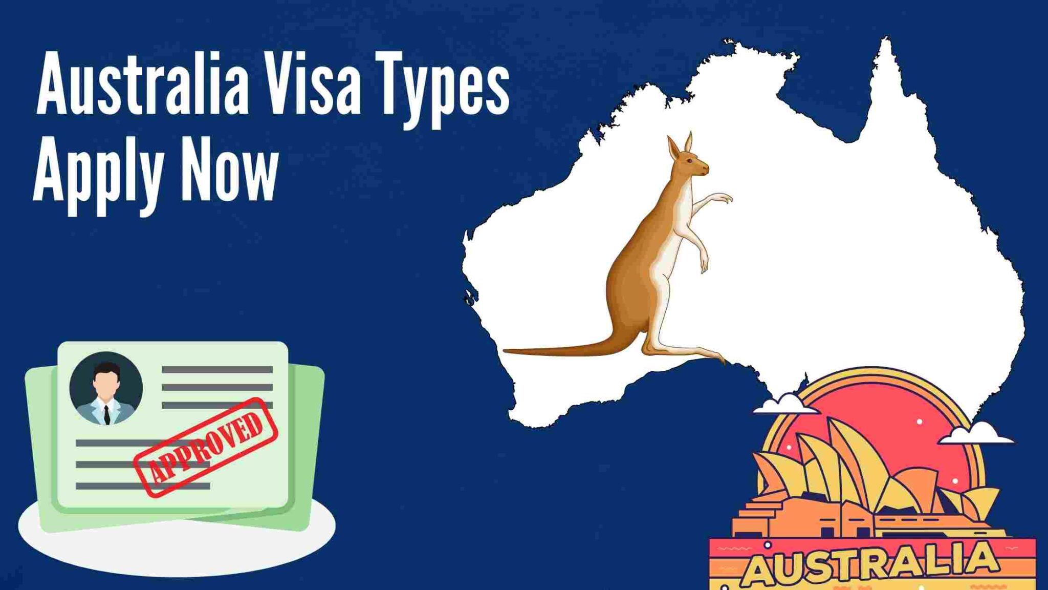 Australia Visa Types from Work Study To Temporary Entry & Spouse Visa
